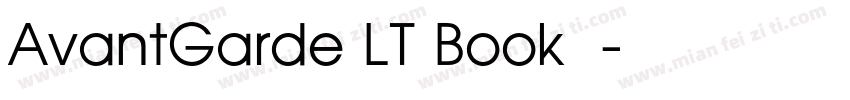 AvantGarde LT Book 粗字体转换